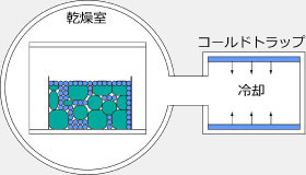 凍結乾燥 乾燥工程 トラップ冷却